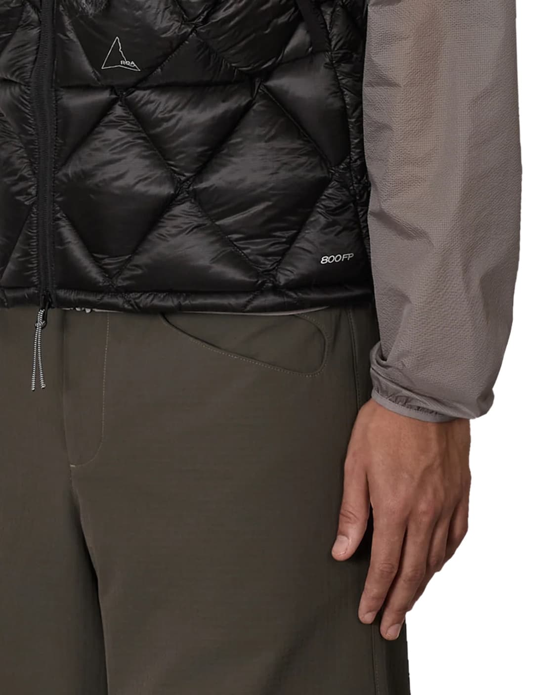 [M,L,XL]로아 하이킹 25fw Nuna 800 후드 패딩 조끼/블랙 상품이미지6