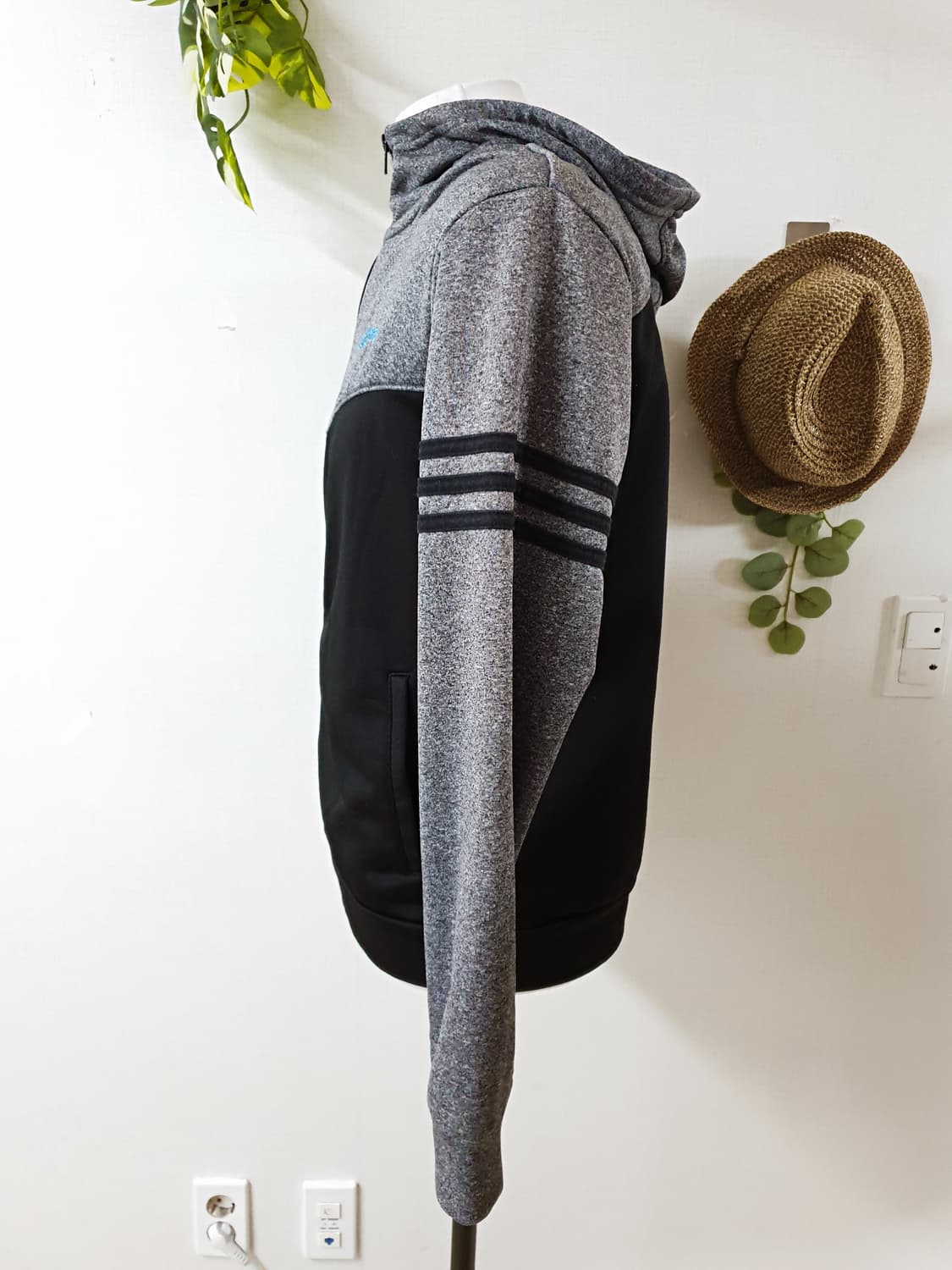 아디다스 남성저지 95 후드집업 그레이블랙 M 상품이미지2