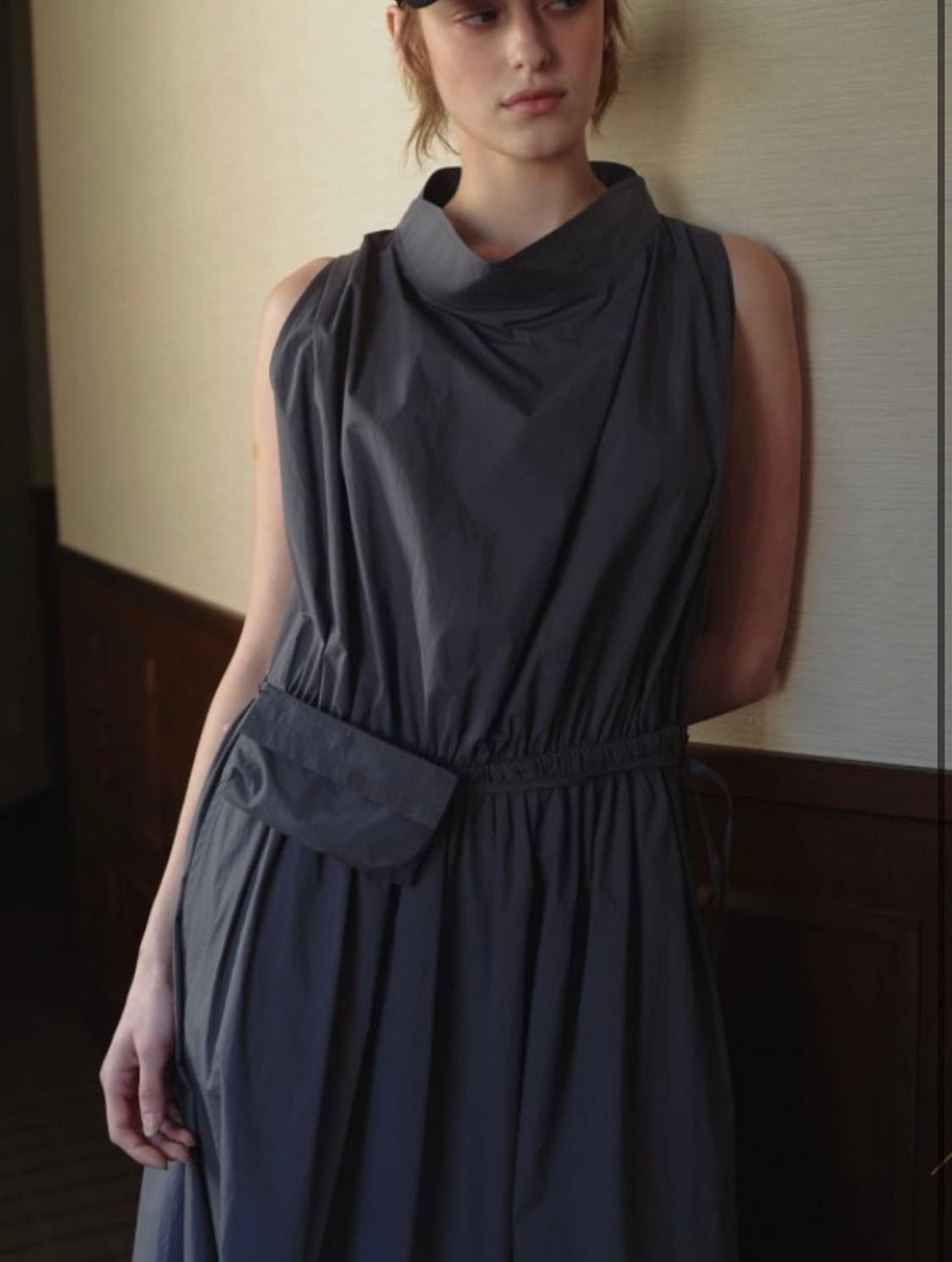 ribbonbit mille dress, charcoal OS 상품이미지1
