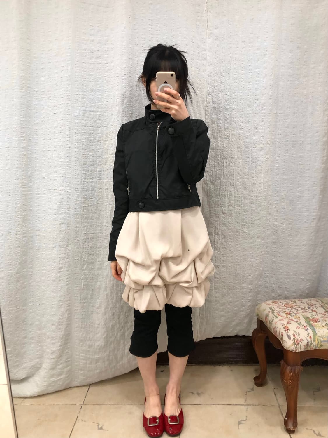 Black crop jacket 상품이미지1