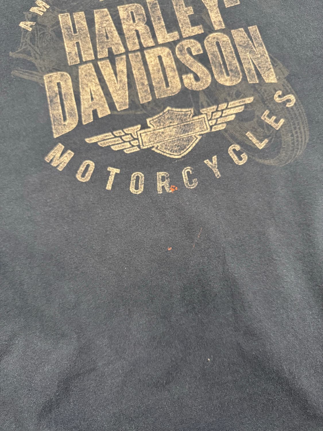 2XL)할리데이비슨 빈티지 프린팅 Knoxville 네이비 반팔  상품이미지4