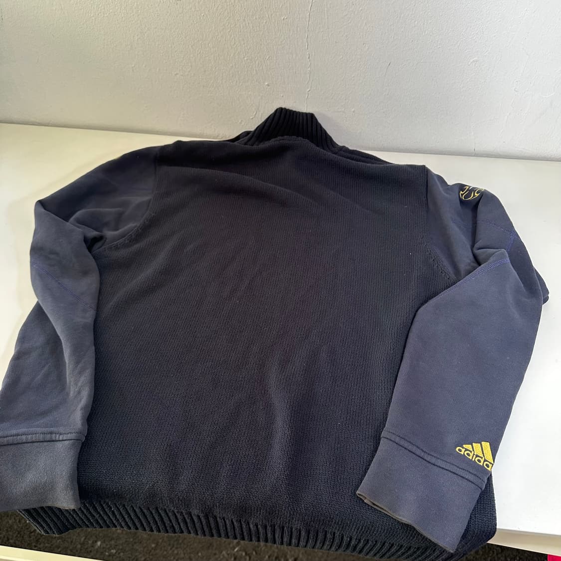 100 L 아디다스 네이비 레알마드리드 반폴라맨투맨 상품이미지6