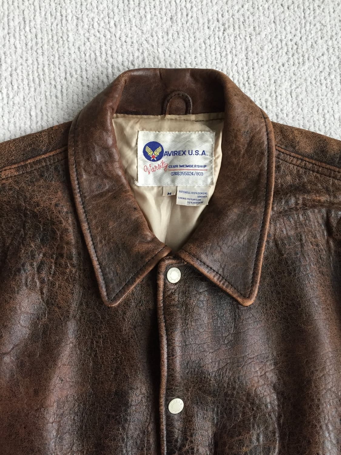 90‘s avirex varsity 바시티 자켓 상품이미지4