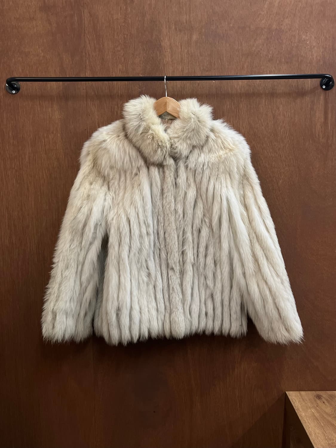 SAGA FOX 리얼 폭스 퍼 자켓 아이보리 상품이미지1