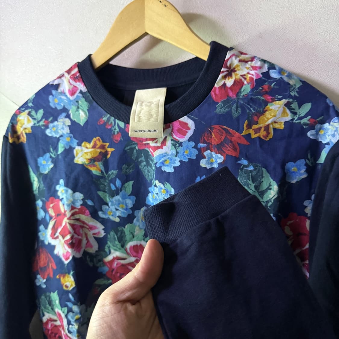 우영미 플로럴 스웨트 맨투맨 46 (남성 90, 여성 66정도) 상품이미지3