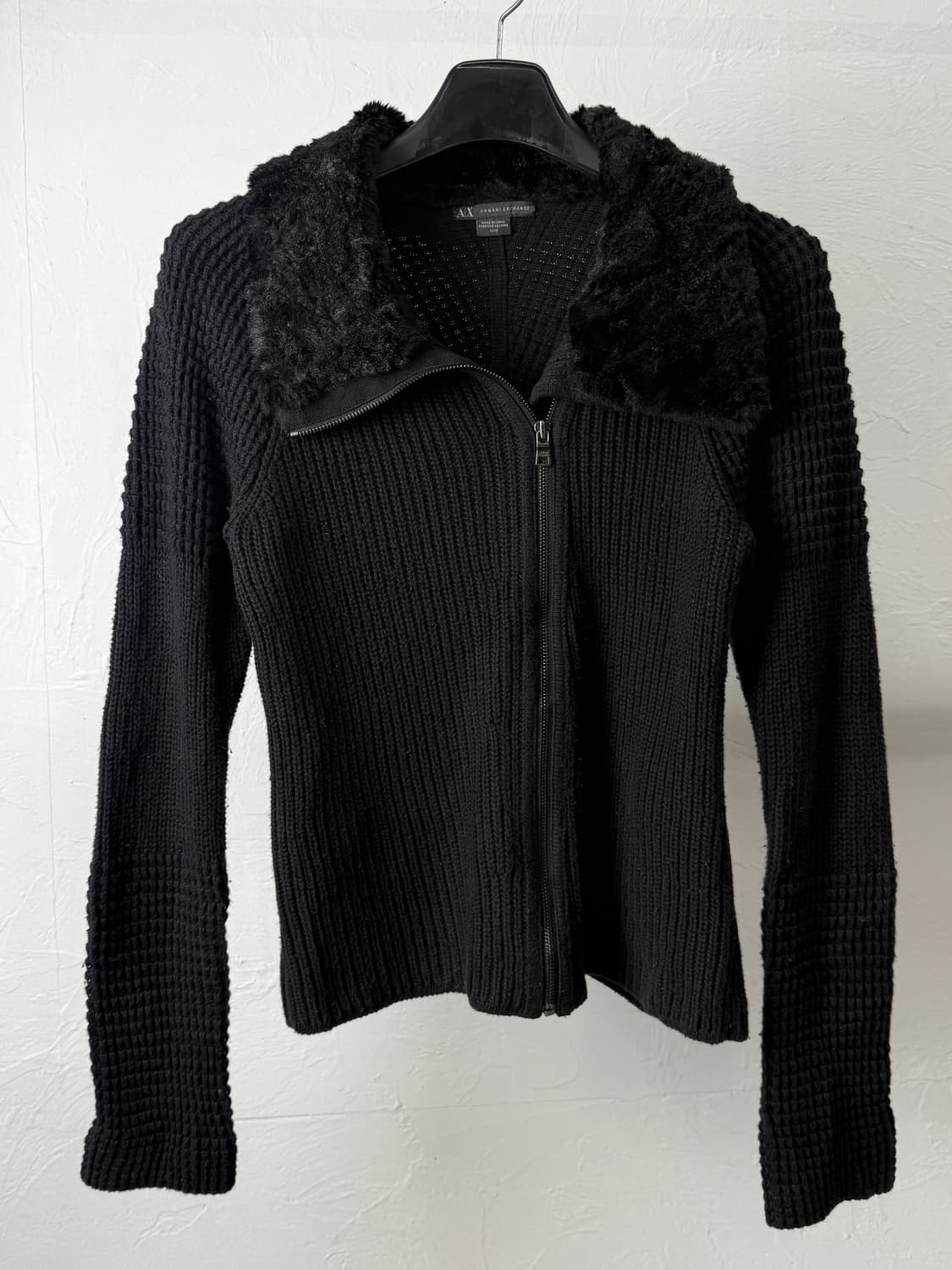 아르마니 익스체인지 퍼카라 니트 집업 상품이미지2