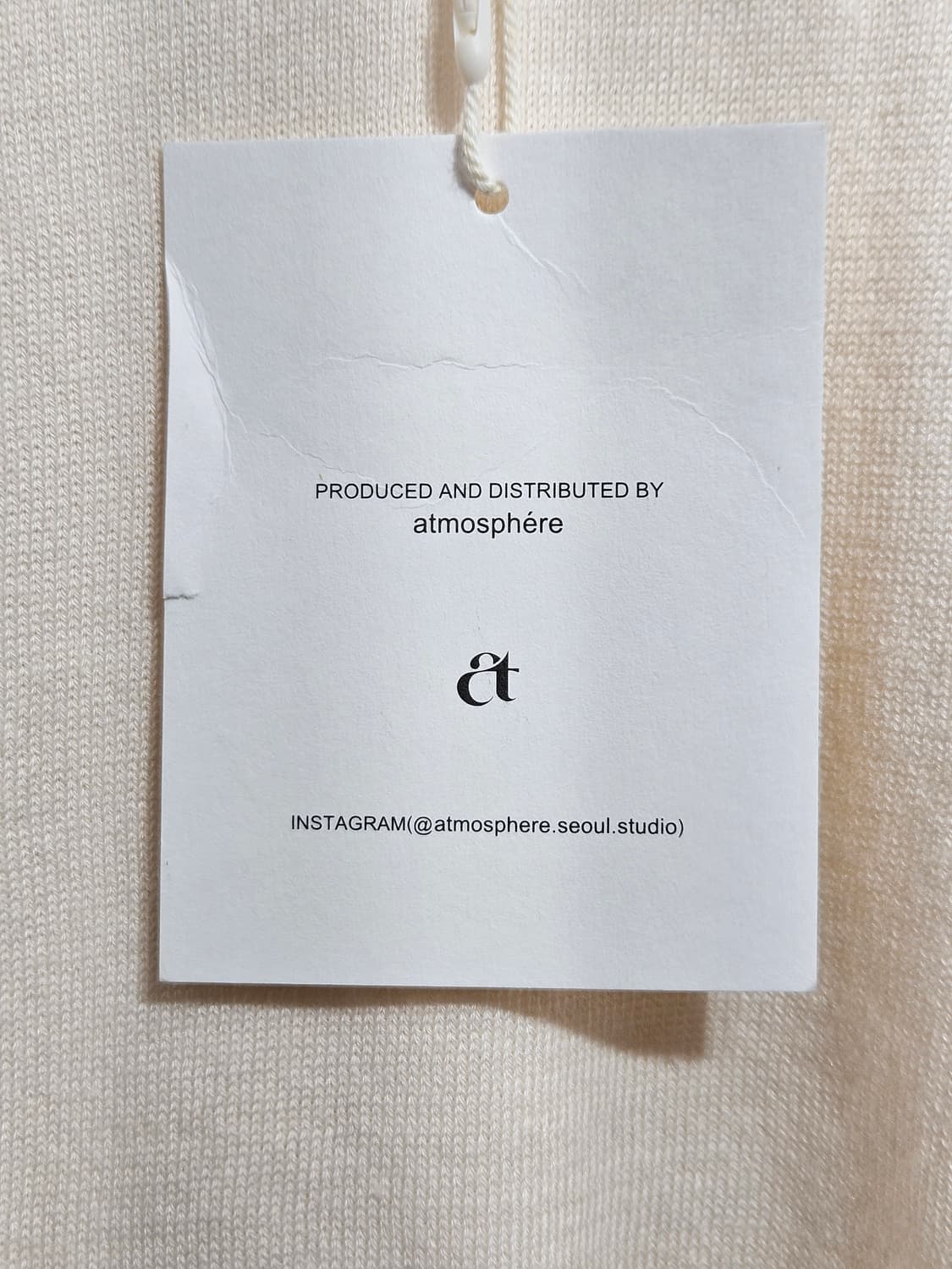 atmosphere 크롭 니트 반팔 아이보리 S 상품이미지6