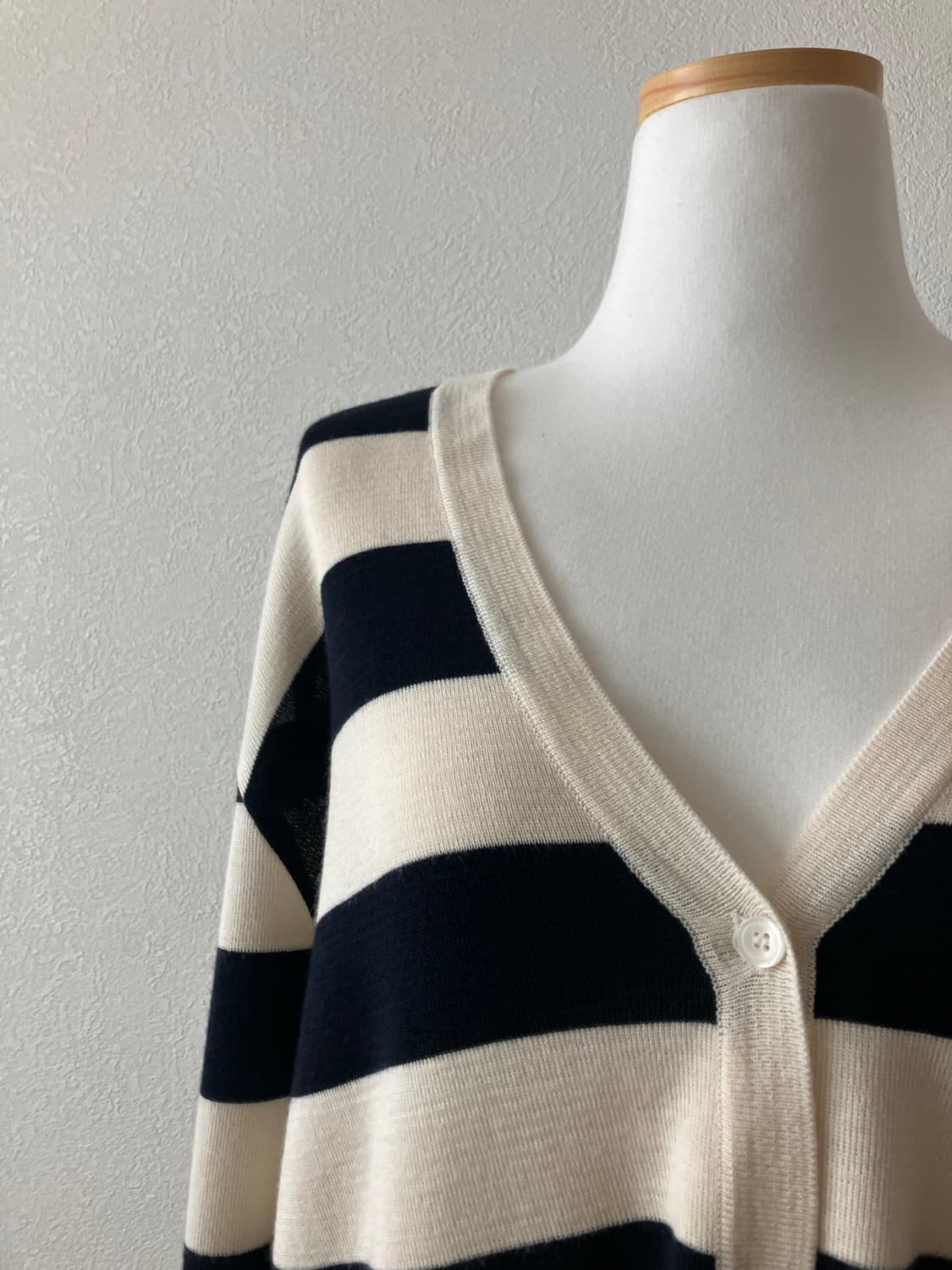 베네통 스트라이프 울혼방 가디건 봄가디건 상품이미지2