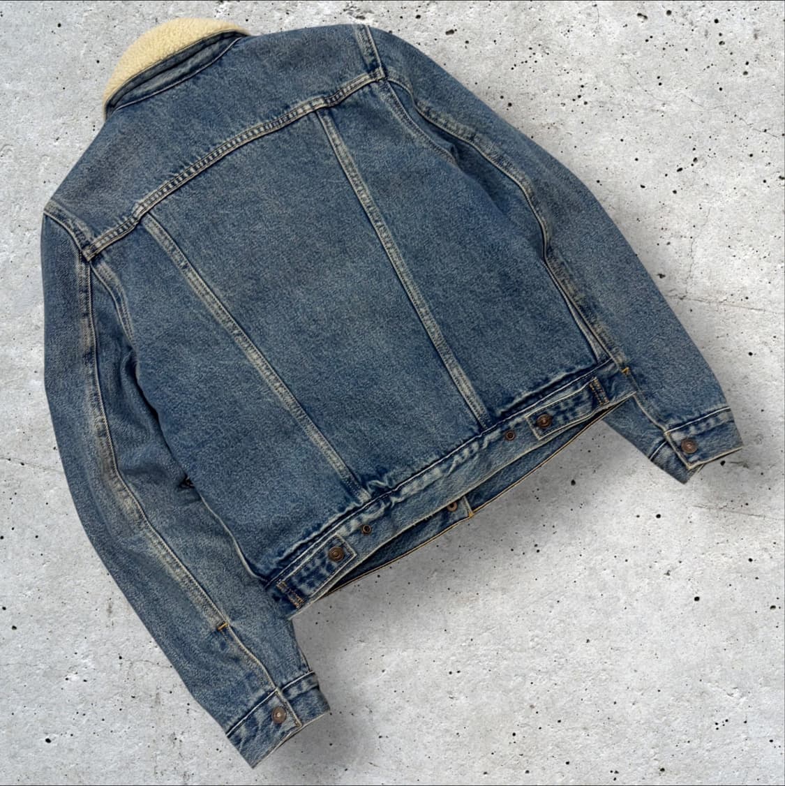 [S] 리바이스 청 데님 자켓 쉐르파 카라 D162 상품이미지2