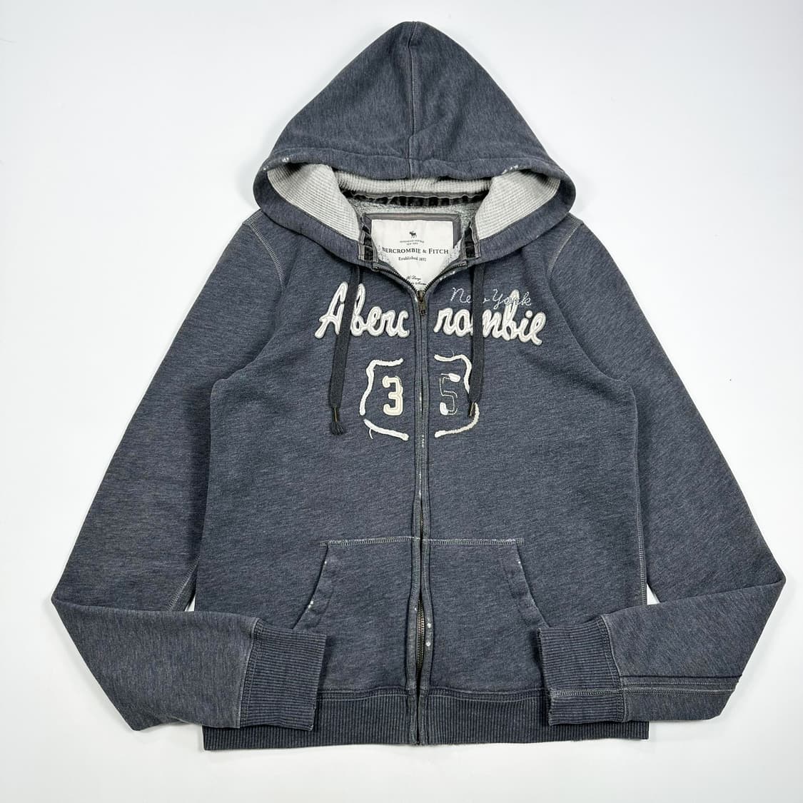 아베크롬비 피치 뉴욕 차콜 후드집업 (L 여성추천) 상품이미지2