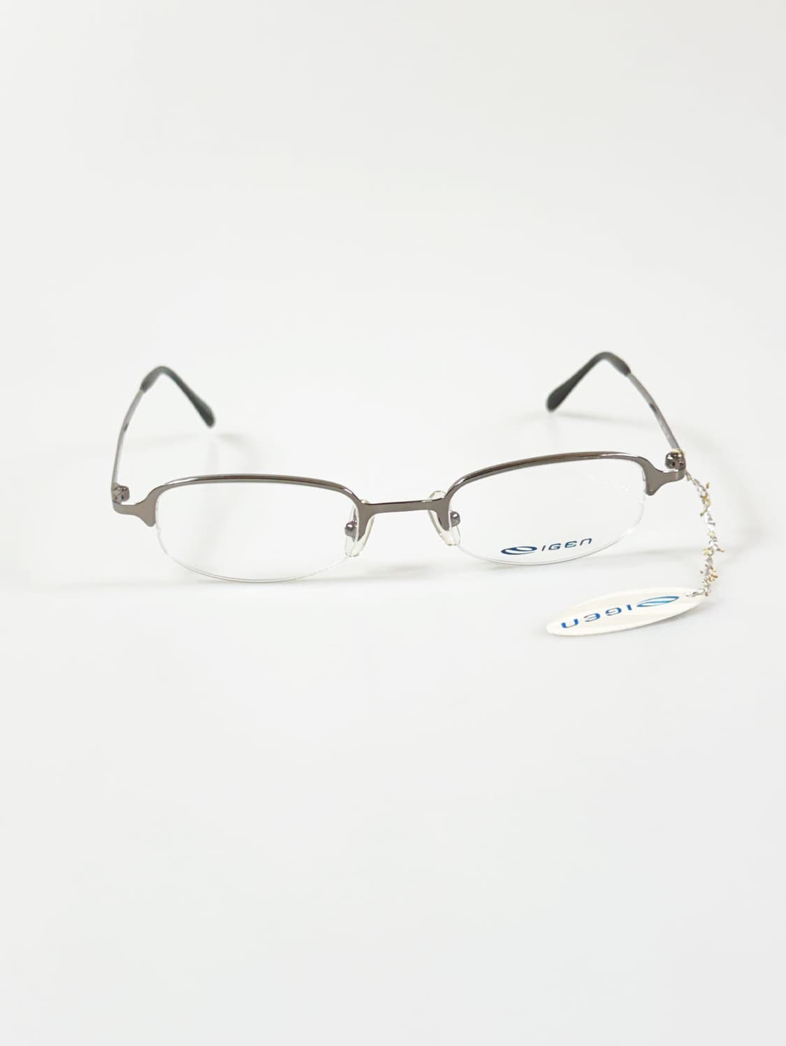 IGEN 반무테 스퀘어 건메탈 프레임 빈티지 안경 상품이미지2