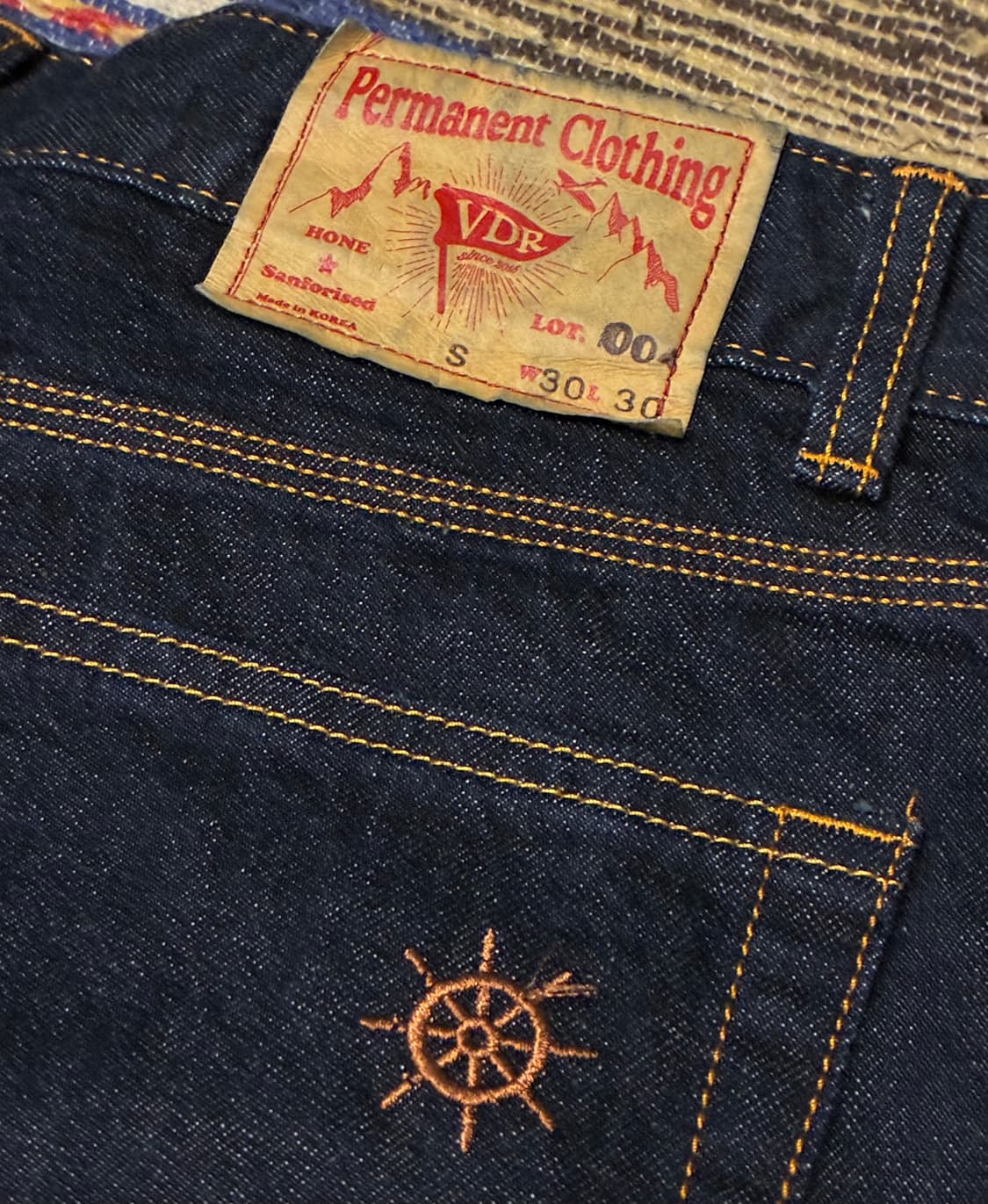 (30~31)VDR 비디알 sailor 워크 데님팬츠 콘밀 상품이미지8