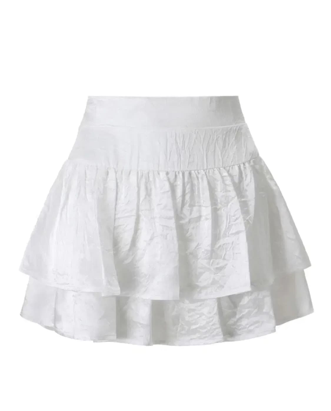 쓰리타임즈 발레리나 스커트 (화이트) s 상품이미지1