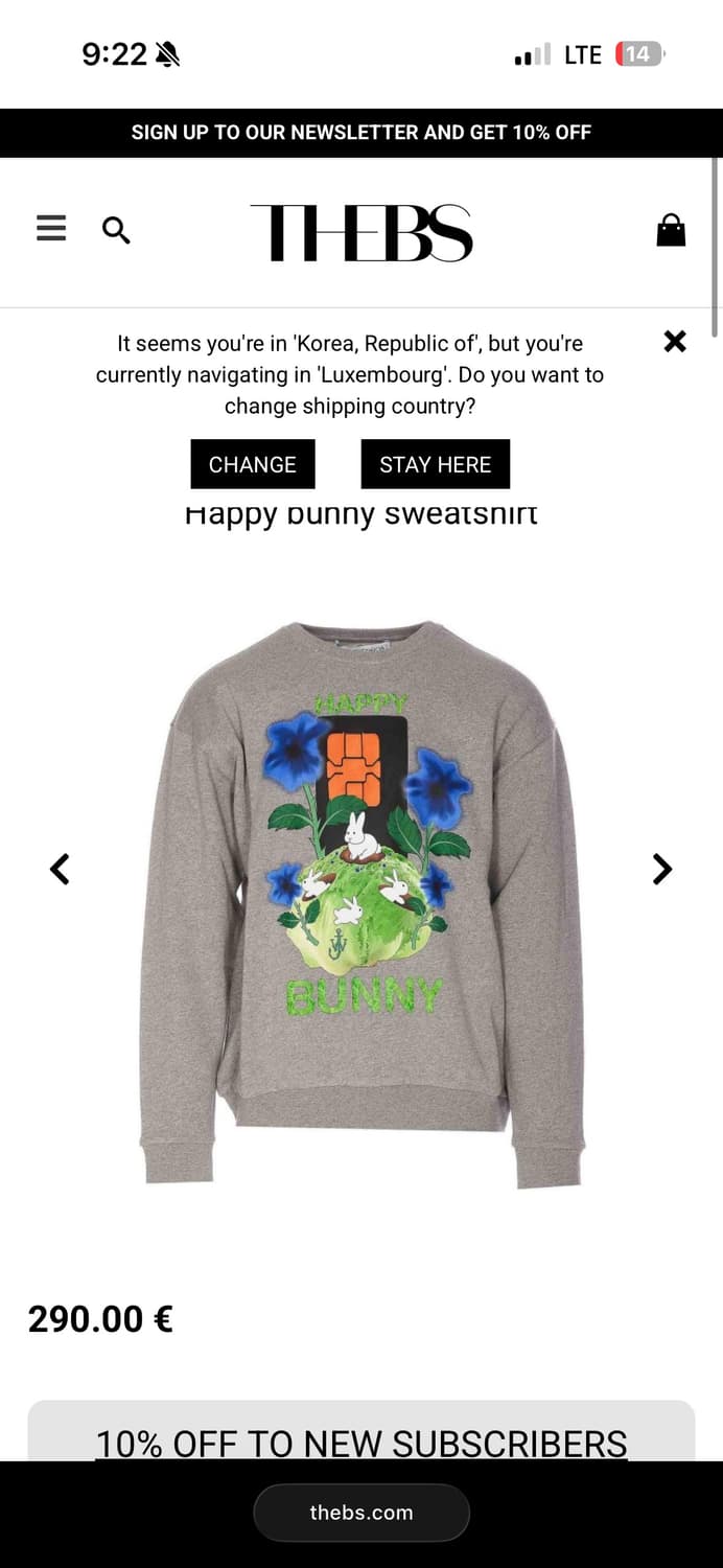 Jw 앤더슨 해피버니 맨투맨 상품이미지4