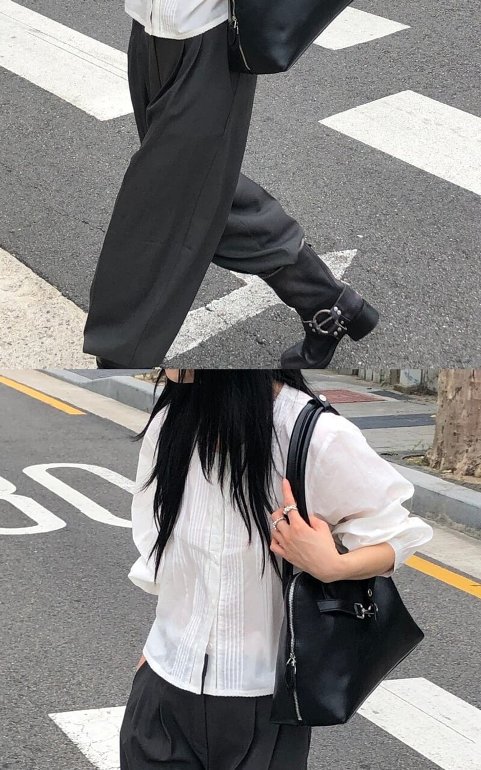 데누 노아백 팝니다! Denu NOA Black Silver 상품이미지4