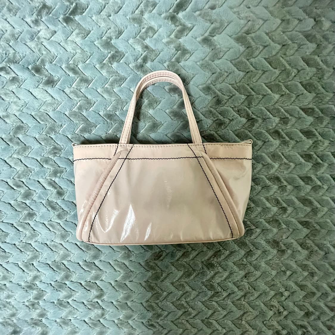 마뗑킴 미니 코팅 토트백 크로스백 핑크 상품이미지3