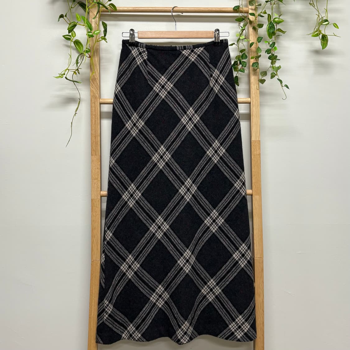 JPN/ 울스커트 모리룩울스커트 겨울롱스커트 빈티지롱스커트 체크롱스커트 상품이미지1