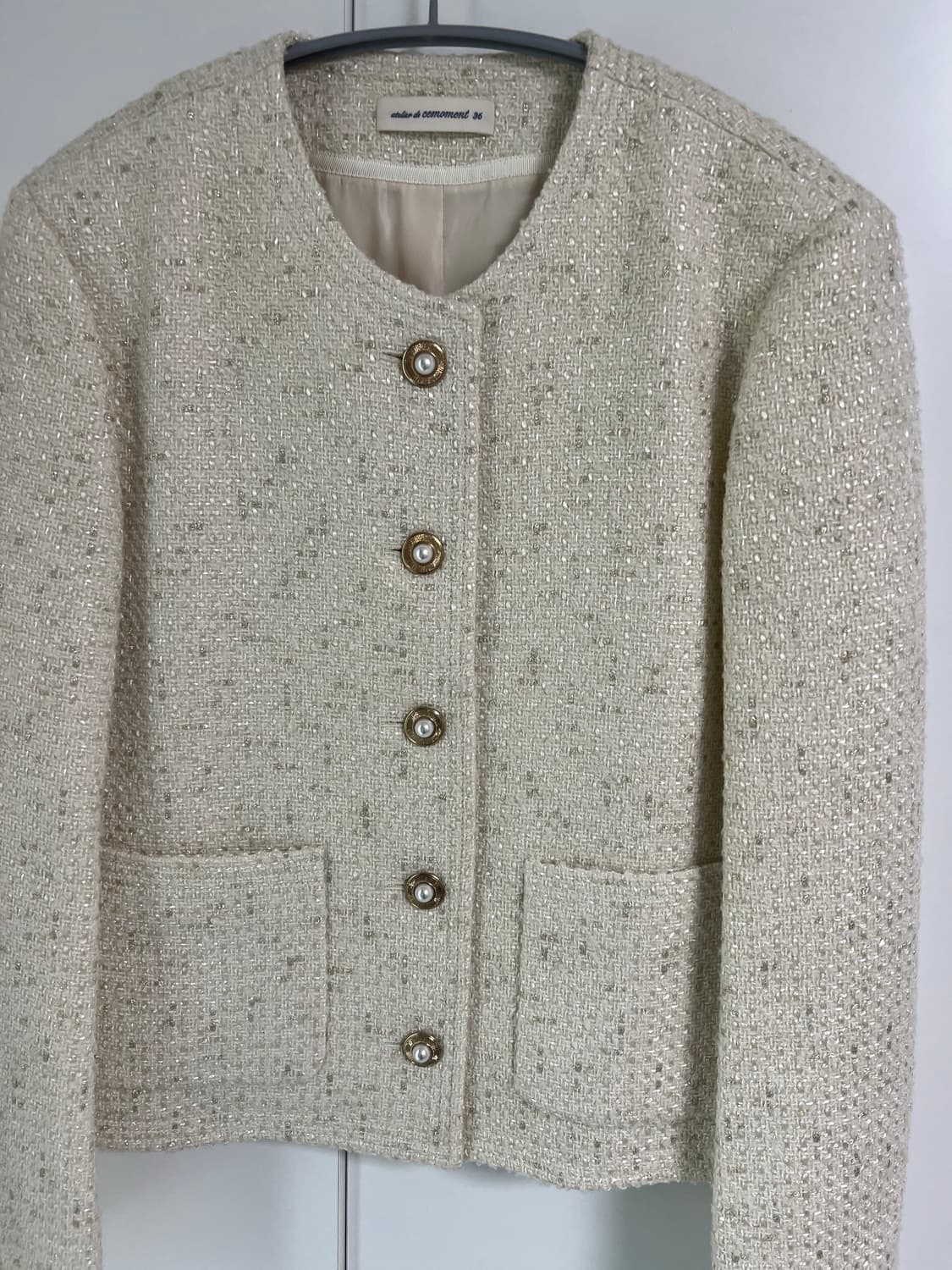 아뜰리에 드 쎄모먼 트위드 자켓 상품이미지3