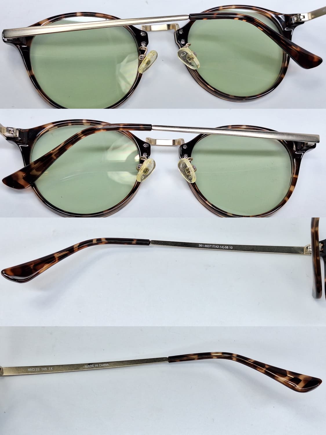 유니클로 361-463717 톨토이즈 레오파드 호피 메탈 콤비 안경테 상품이미지8