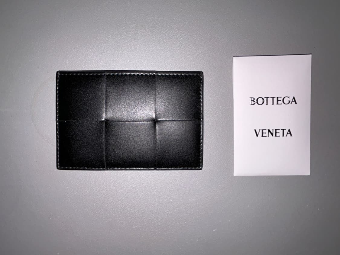 보테가 베네타 카세트 카드지갑 (블랙 Black) 상품이미지1