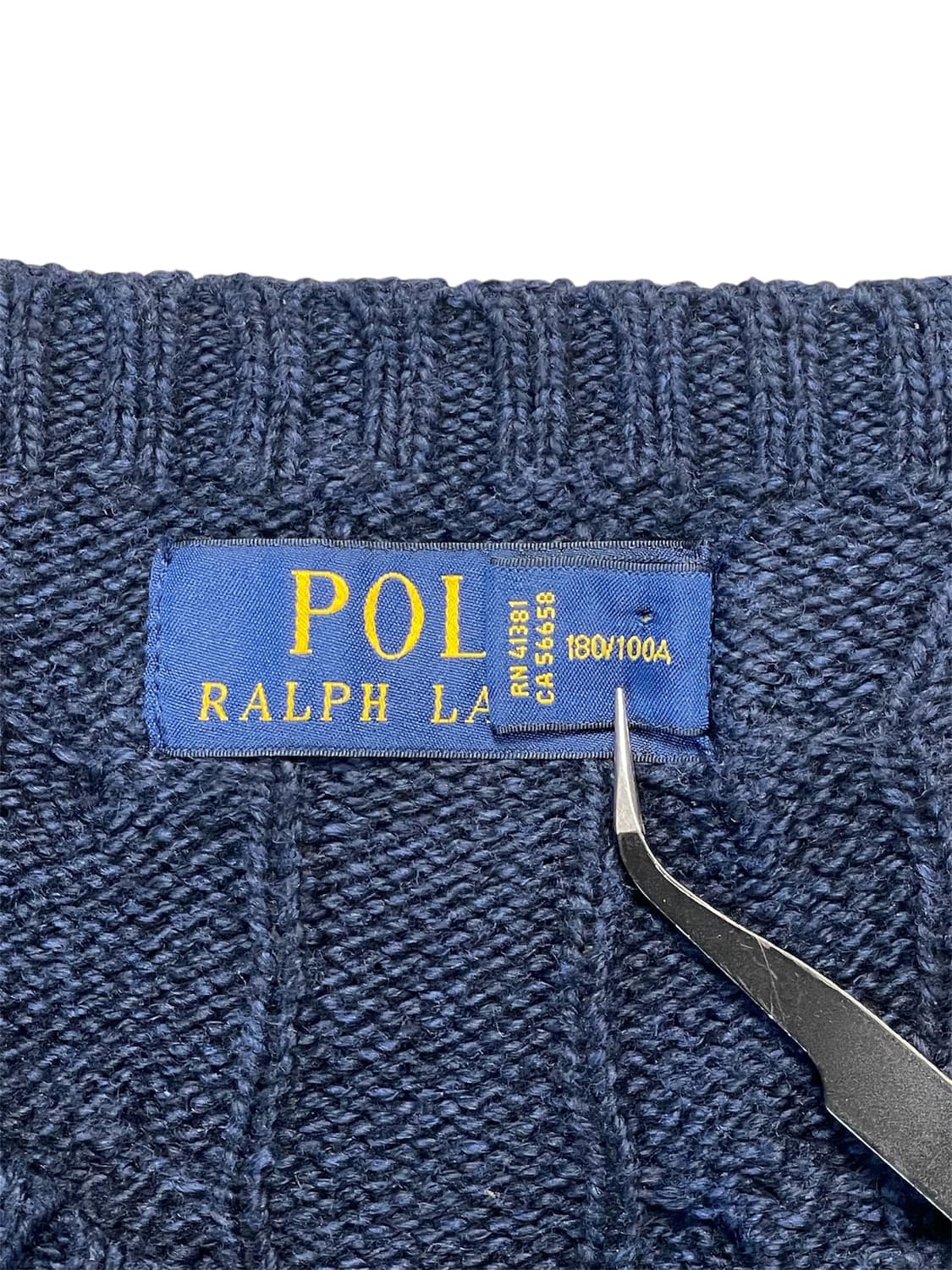 폴로랄프로렌 네이비 꽈배기 니트 상품이미지7