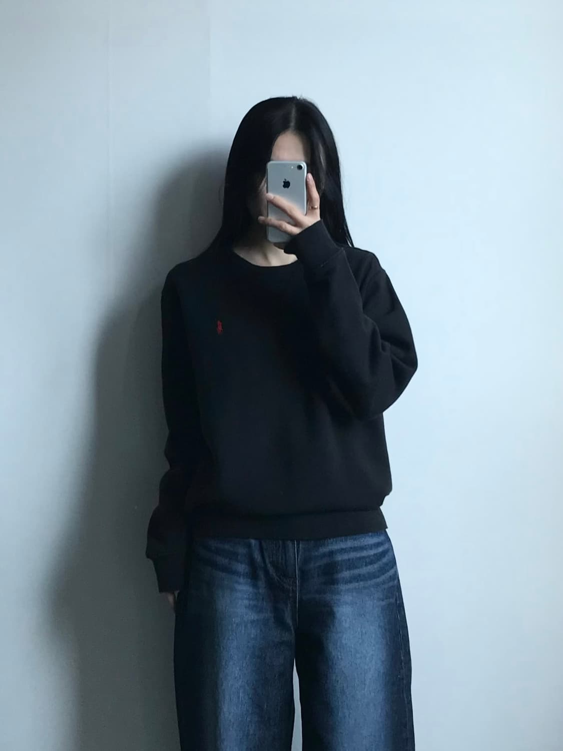 폴로 랄프로렌 신형 자수로고 블랙 맨투맨 상품이미지1