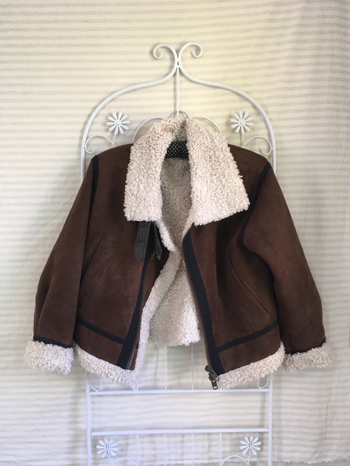 jpn vintage 브라운 무스탕 점퍼 상품이미지7