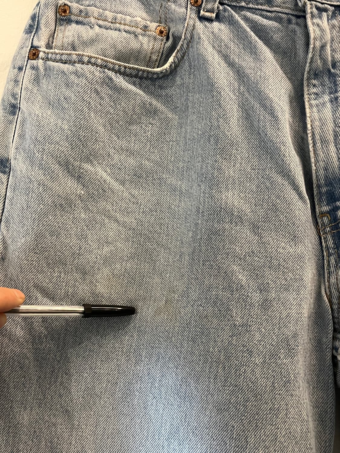 Levis 550 릴랙스드 워싱 데님 진 36x34 상품이미지8