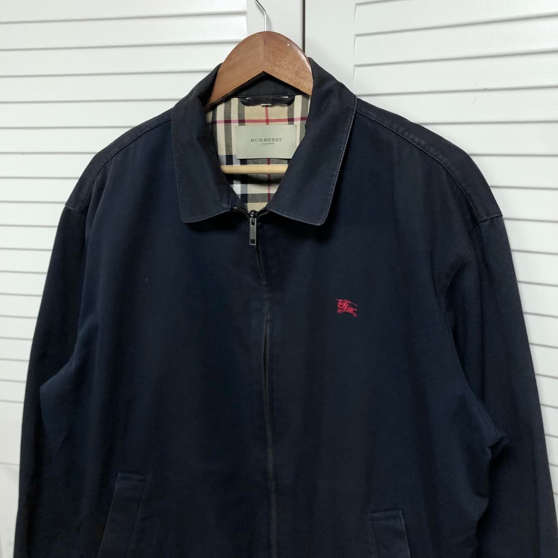 버버리 블루종 자켓 스윙톱 네이비 상품이미지2