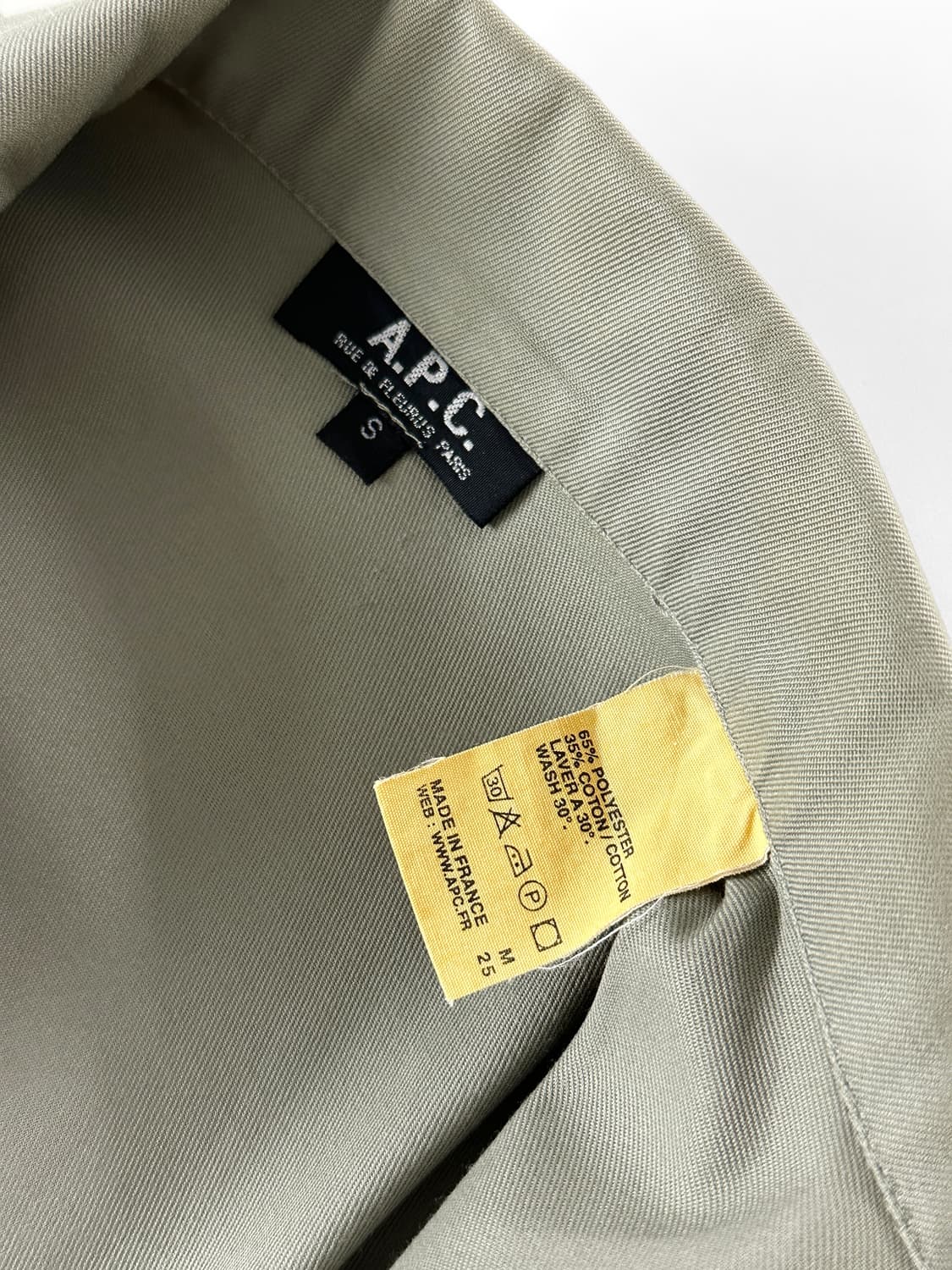 90s 빈티지 A.P.C 밀리터리 셔츠 자켓 상품이미지5