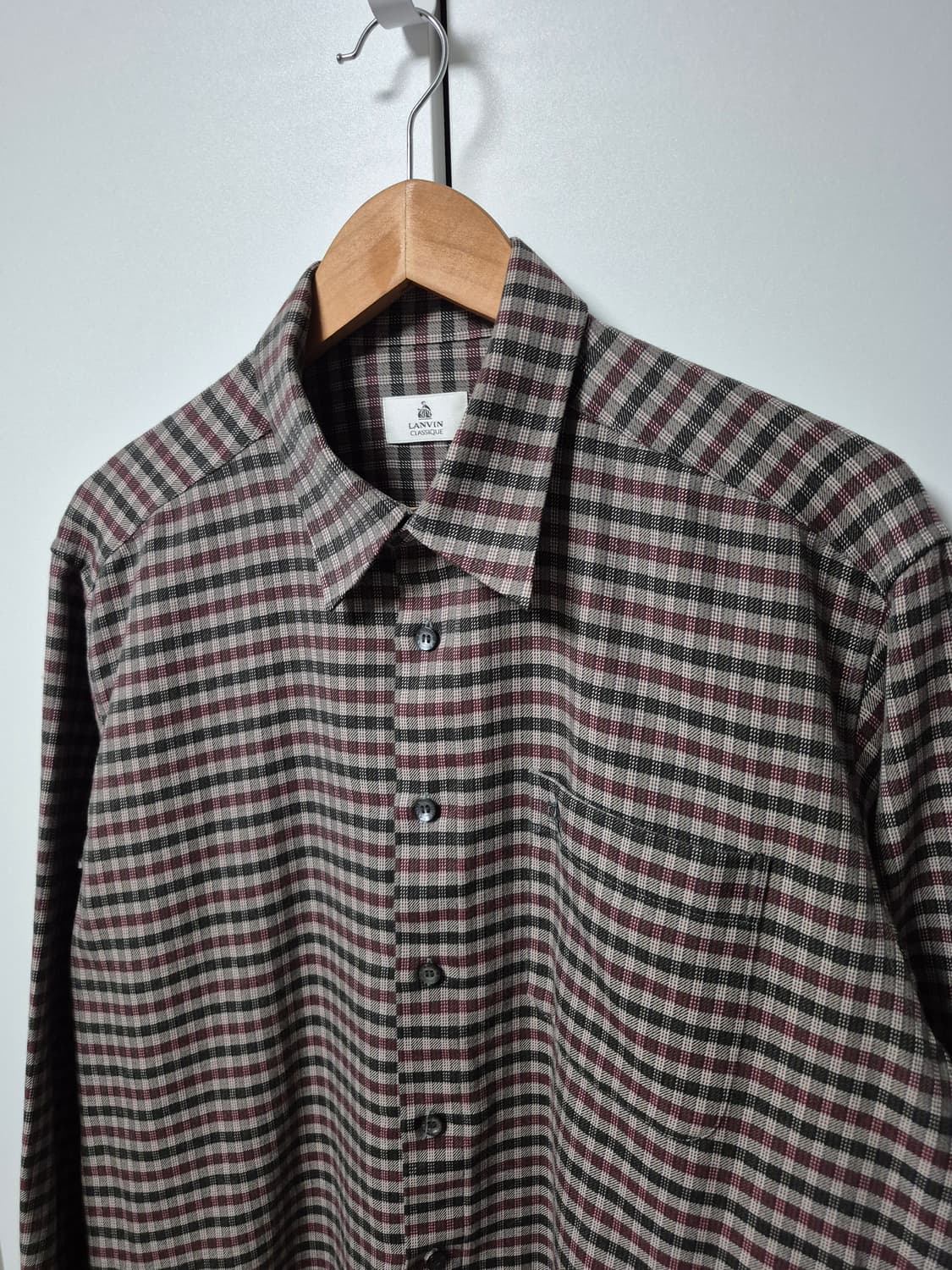 랑방 올드스쿨 체크무늬 셔츠 남성 105사이즈 상품이미지2