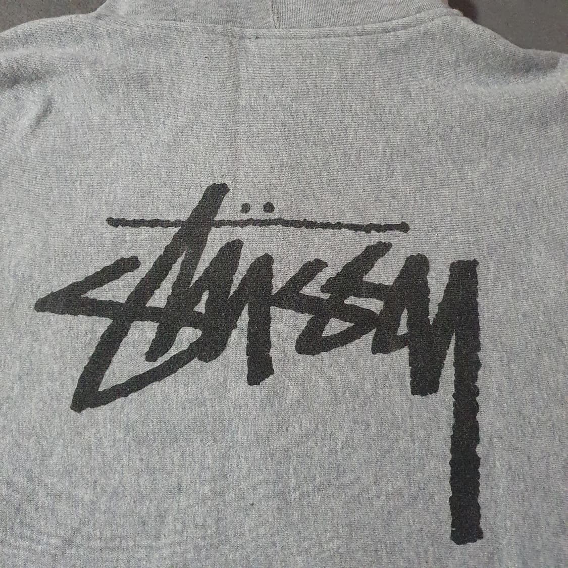 스투시 재팬 기모 빅로고 후드집업 XL 상품이미지2