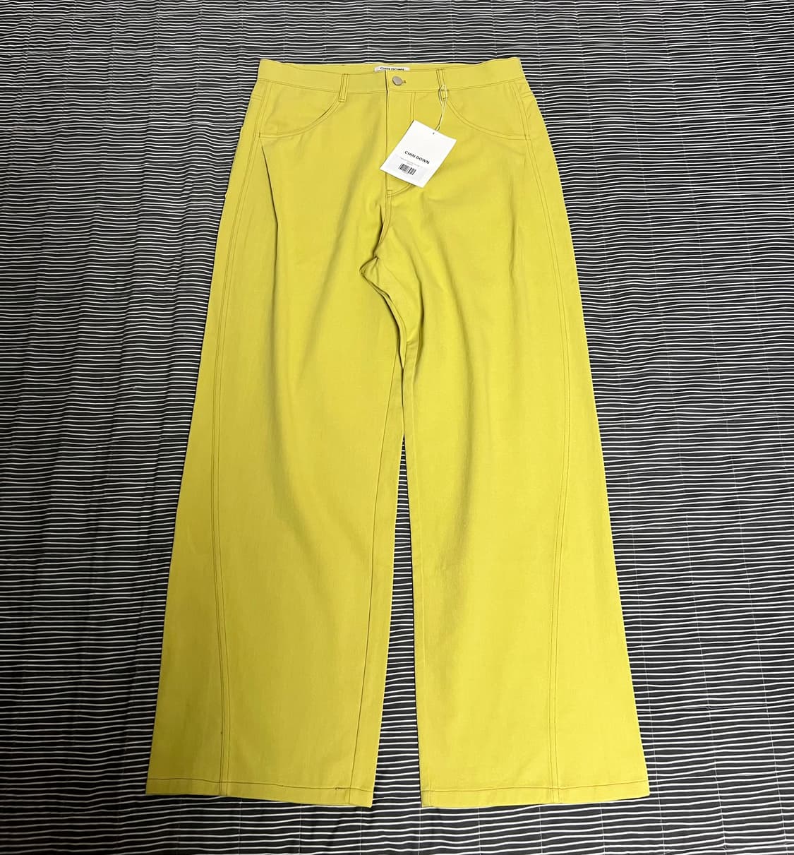 친다운 패널드 트라우저 옐로우 3size (새상품) 상품이미지1