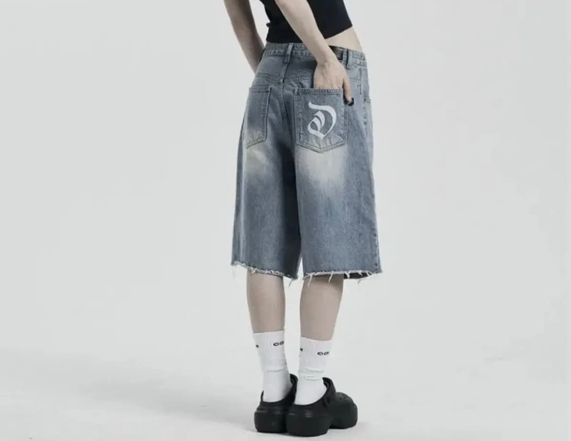 오도어 odor 러쉬 버뮤다 데님 팬츠 1사이즈 새거팝니다 상품이미지1