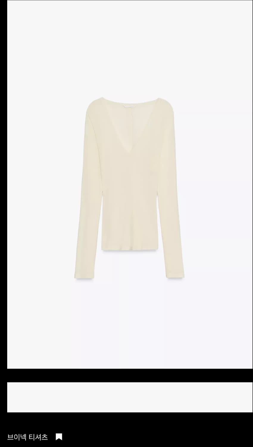 자라 브이넥 티셔츠 상품이미지3