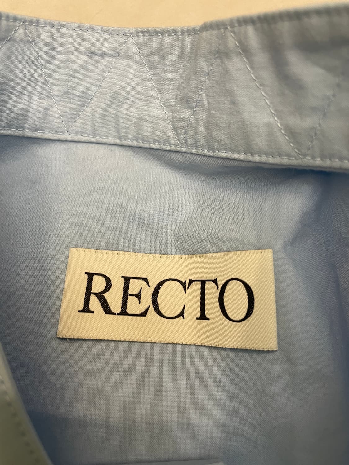 렉토 파비오 차이나 카라 셔츠 블루 상품이미지6