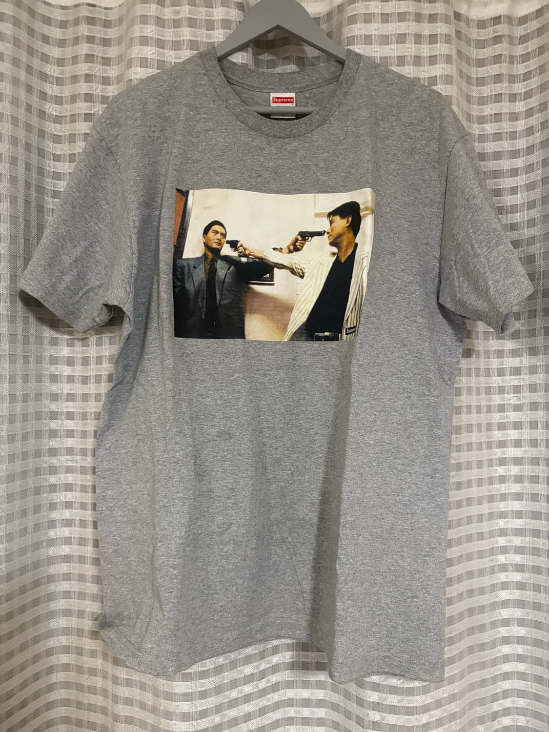 슈프림 더 킬러 첩혈쌍웅 티셔츠 헤더그레이 L사이즈 상품이미지1