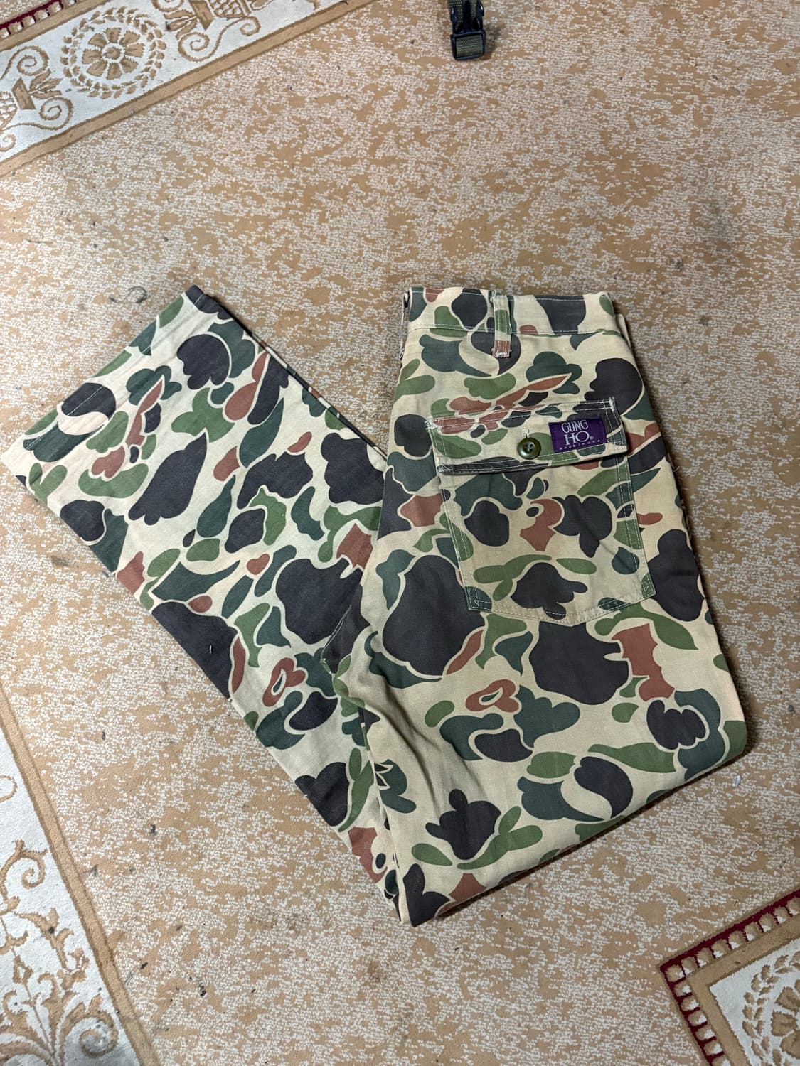 90's USA Gung ho duck camo fatigue pant. 상품이미지9
