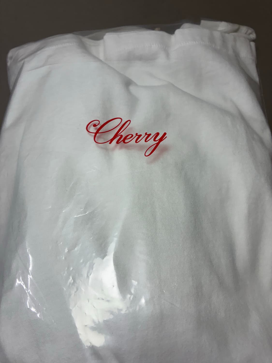 [L]cherry la 빈티지 포켓티셔츠 화이트 상품이미지5