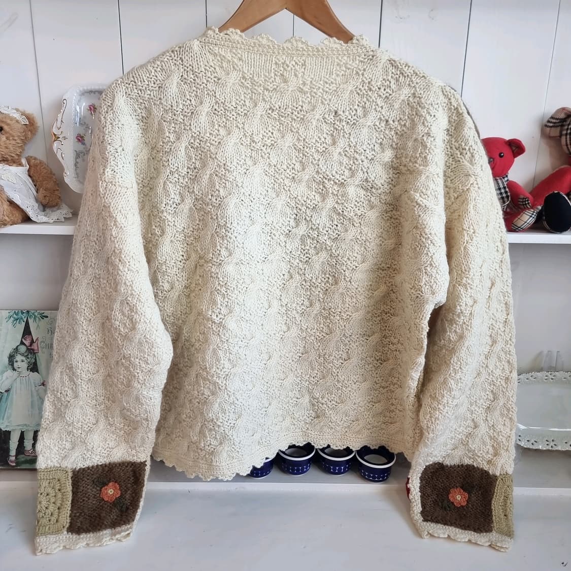 핸드메이드 패치워크 니트 가디건 상품이미지5