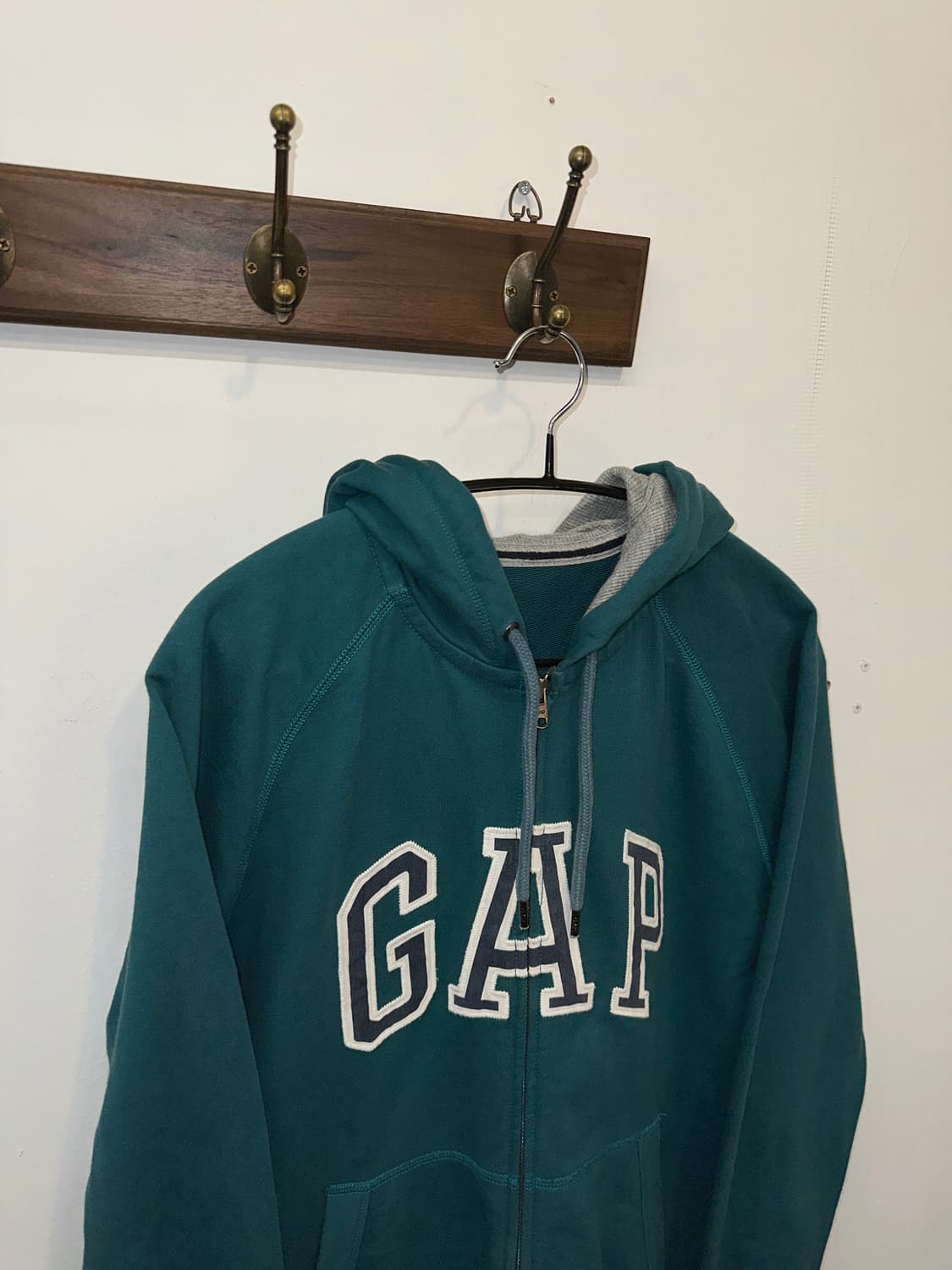 GAP 스펠아웃 후드집업 (틸블루) 상품이미지1