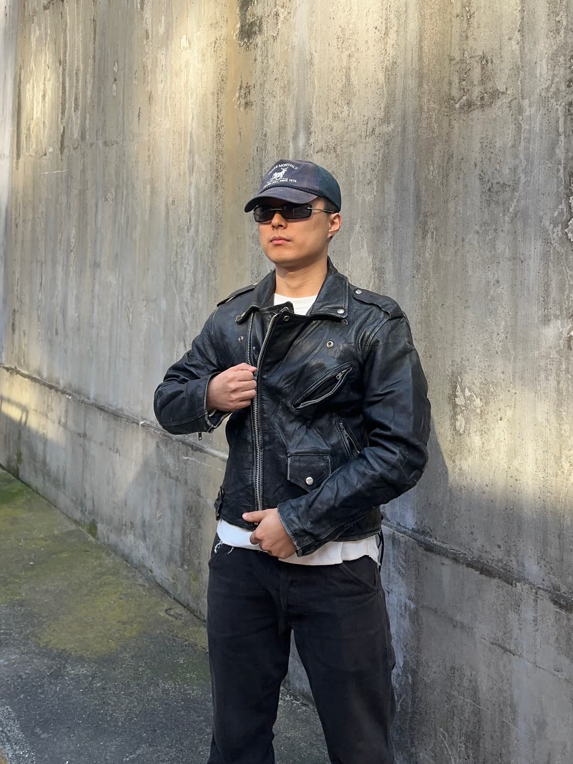 80-90’s Eagle motorcycle real leather JK 상품이미지2