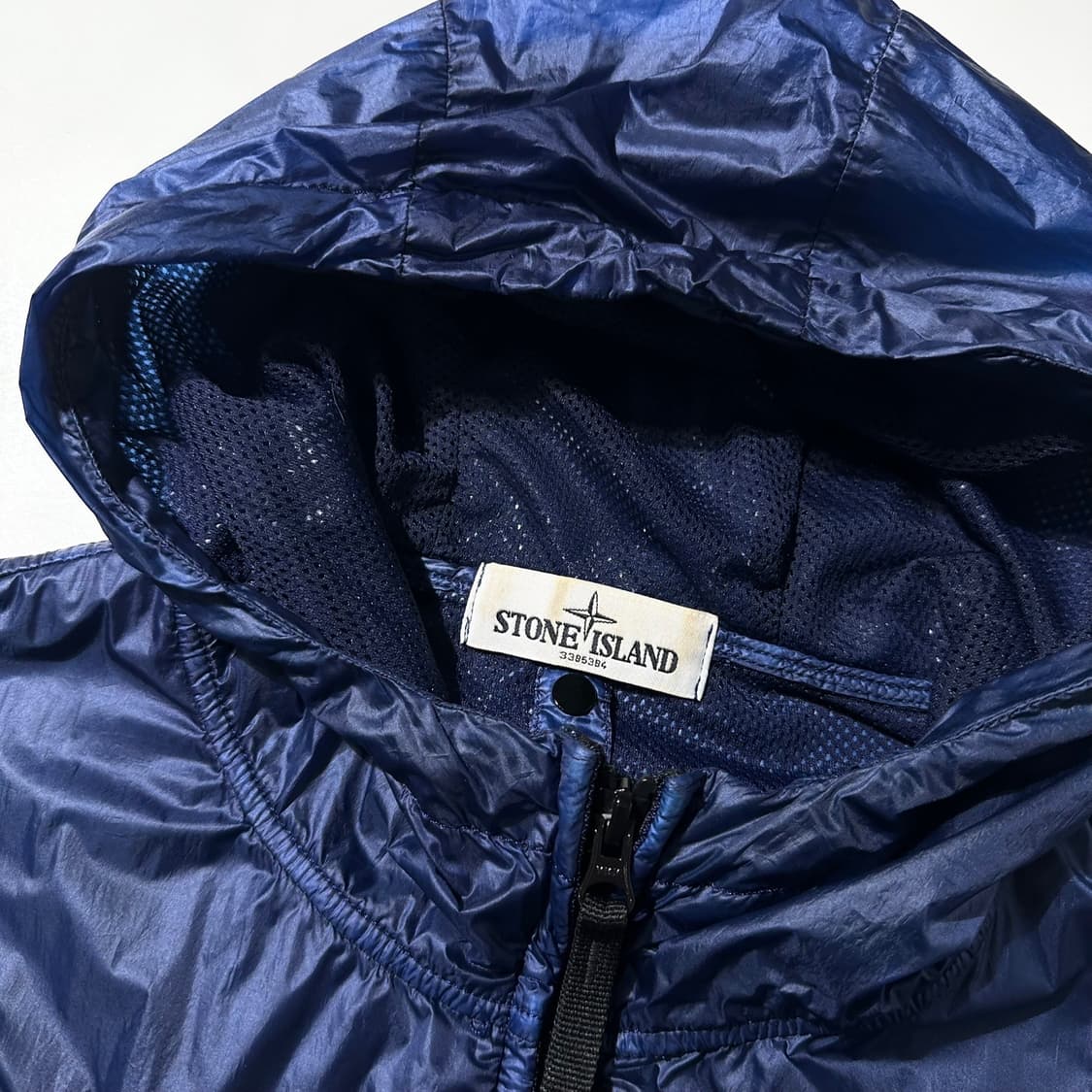(매장판) 스톤 아일랜드 사이드 로고 와펜 나일론 후드 자켓 상품이미지4