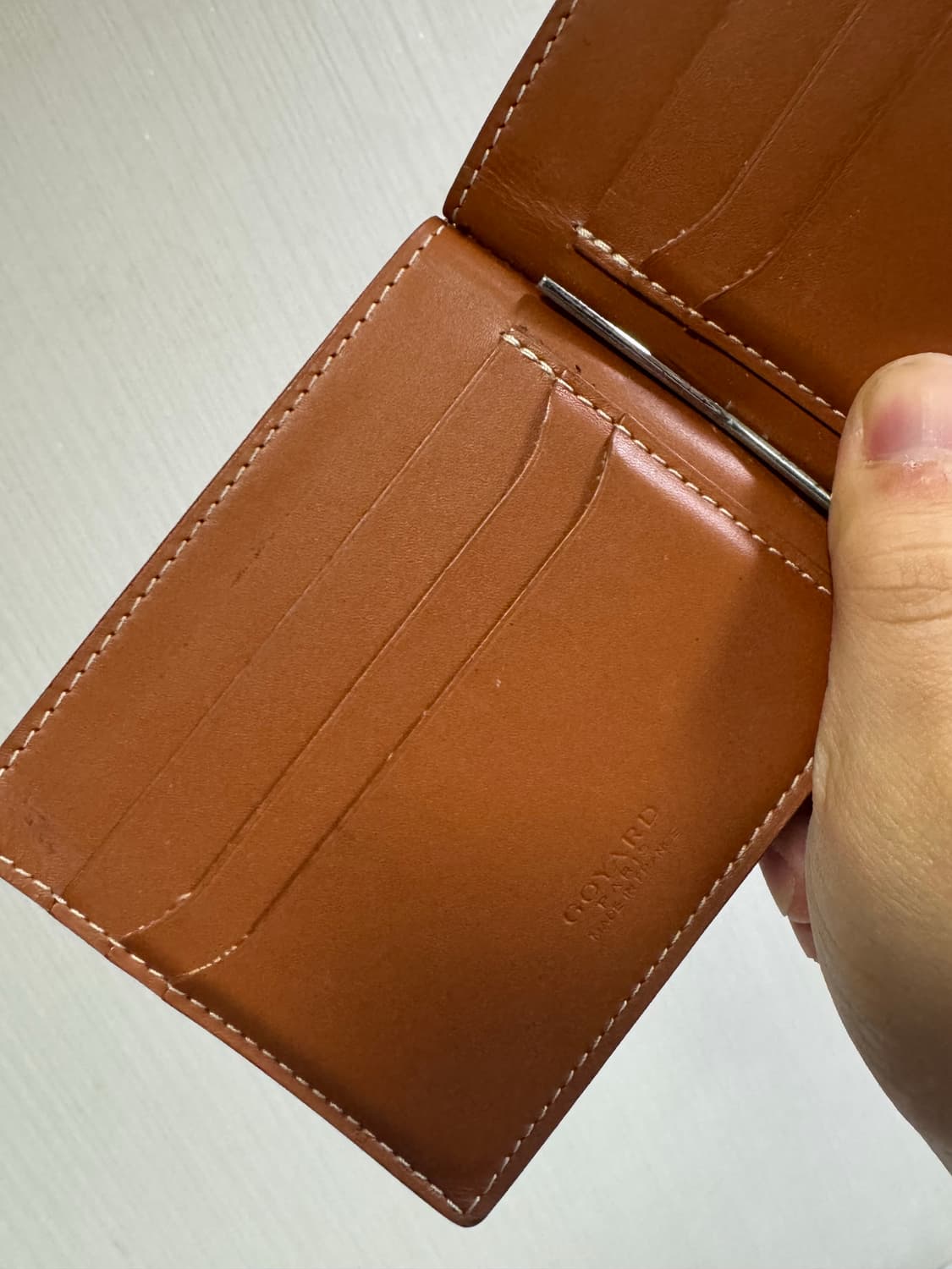 고야드 생토마 빌 폴드지갑 탄 상품이미지3