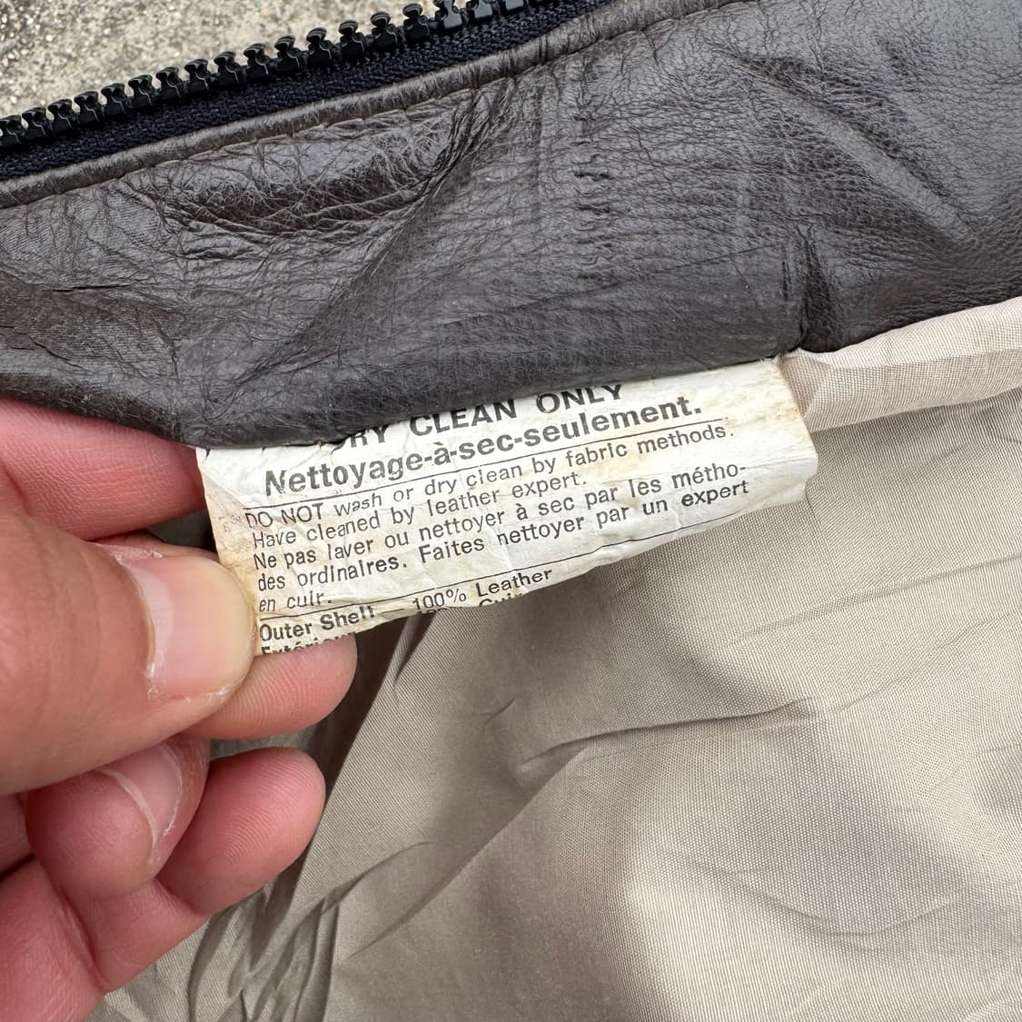 [M] 80s Lanvin 랑방 컬러블록 레더자켓 상품이미지7