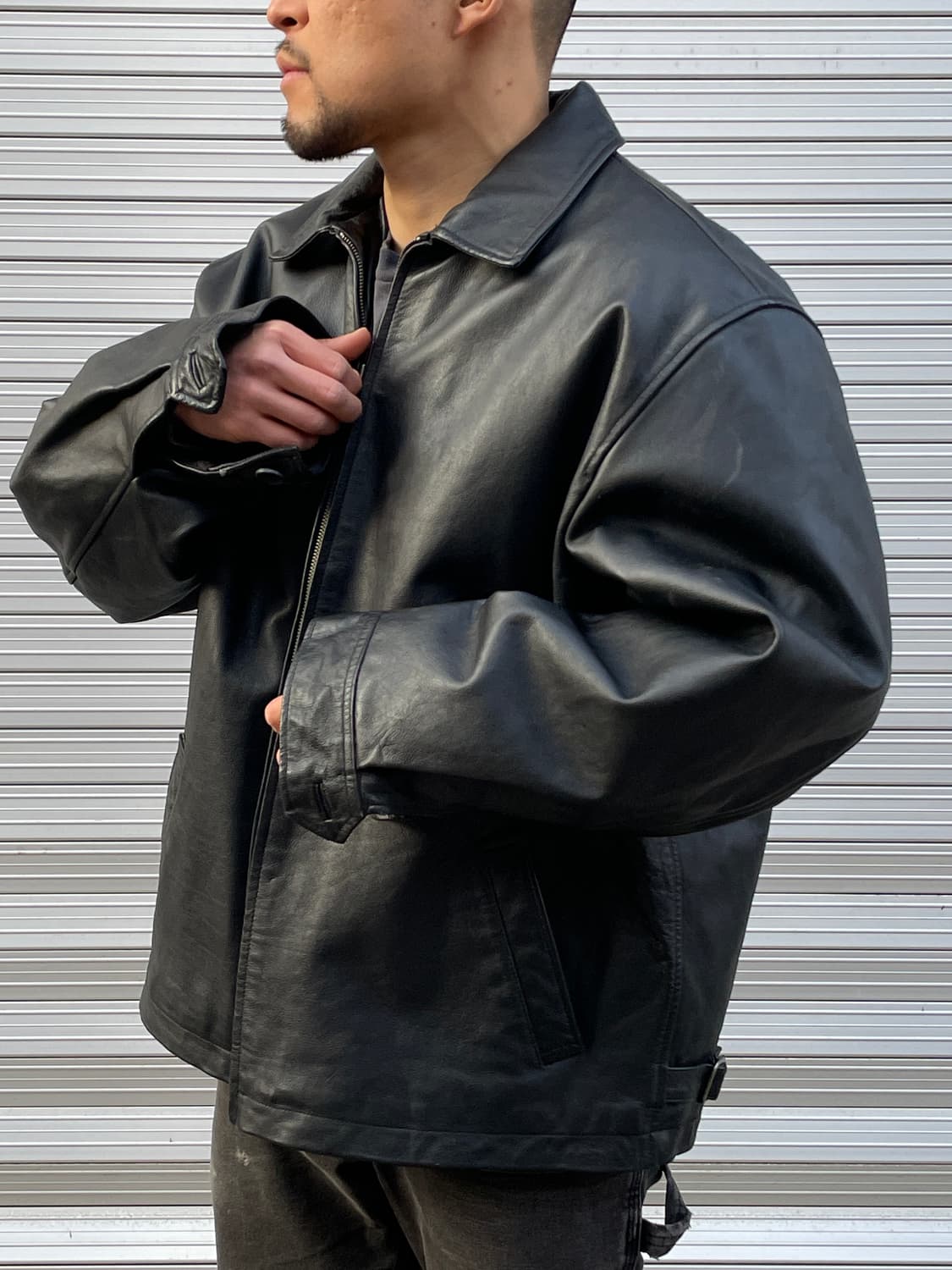90s Old GAP Leather Jacket 상품이미지3