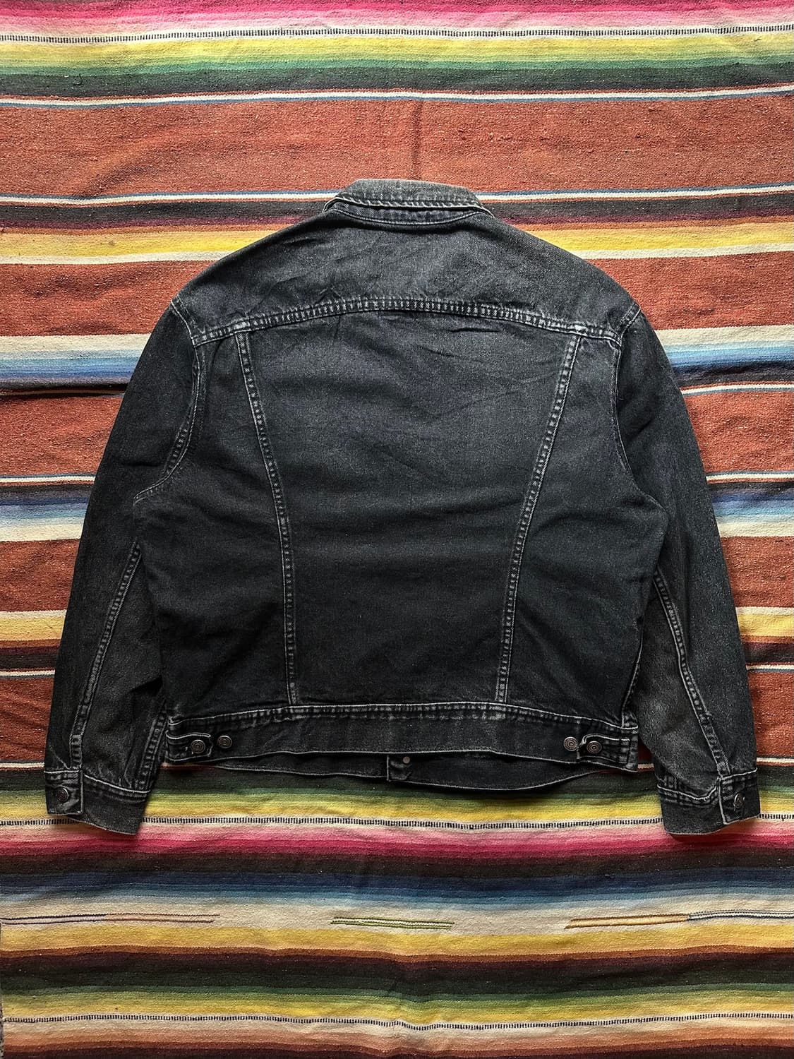 80s LEE 200 Vintage Black Denim Jacket 상품이미지6