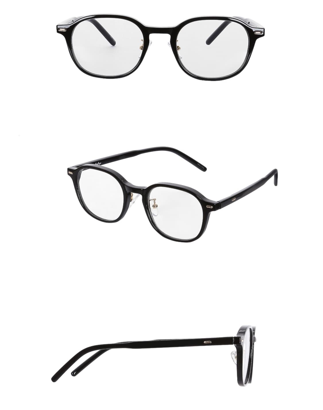 헤이효 조효진 옆광대 소멸 안경테 블랙 카키 일괄판매 상품이미지4