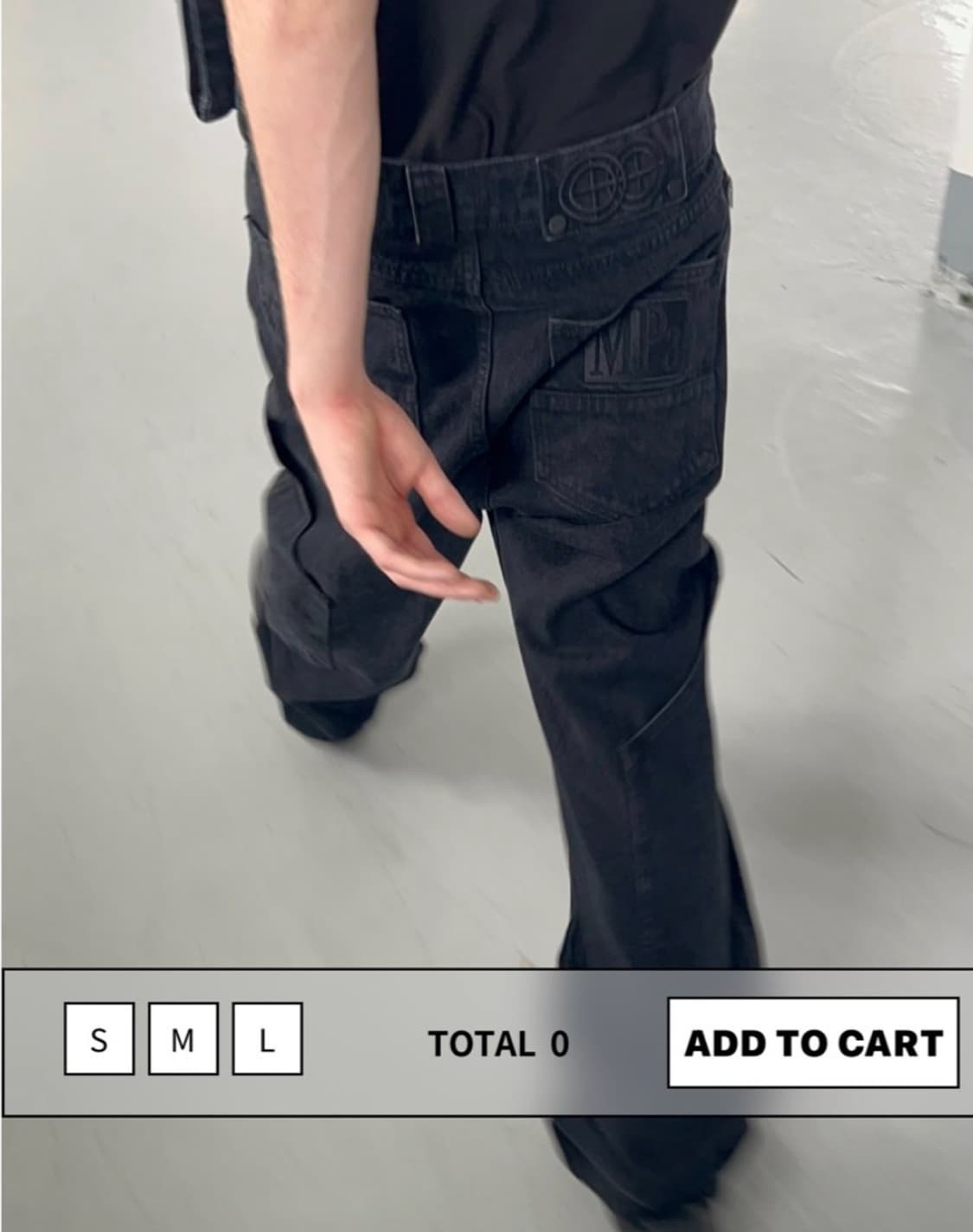 플라스틱 프로덕트 calf pocket  pants 블랙 M 상품이미지1