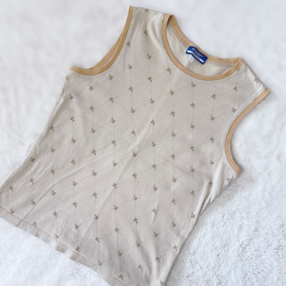 Burberry 버버리 블루라벨 베이직 모노그램 로고 딱붙 탱크탑 상품이미지2